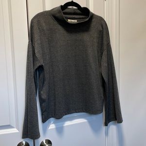 Madewell - Long Sleeve Mock Neck Shirt - M